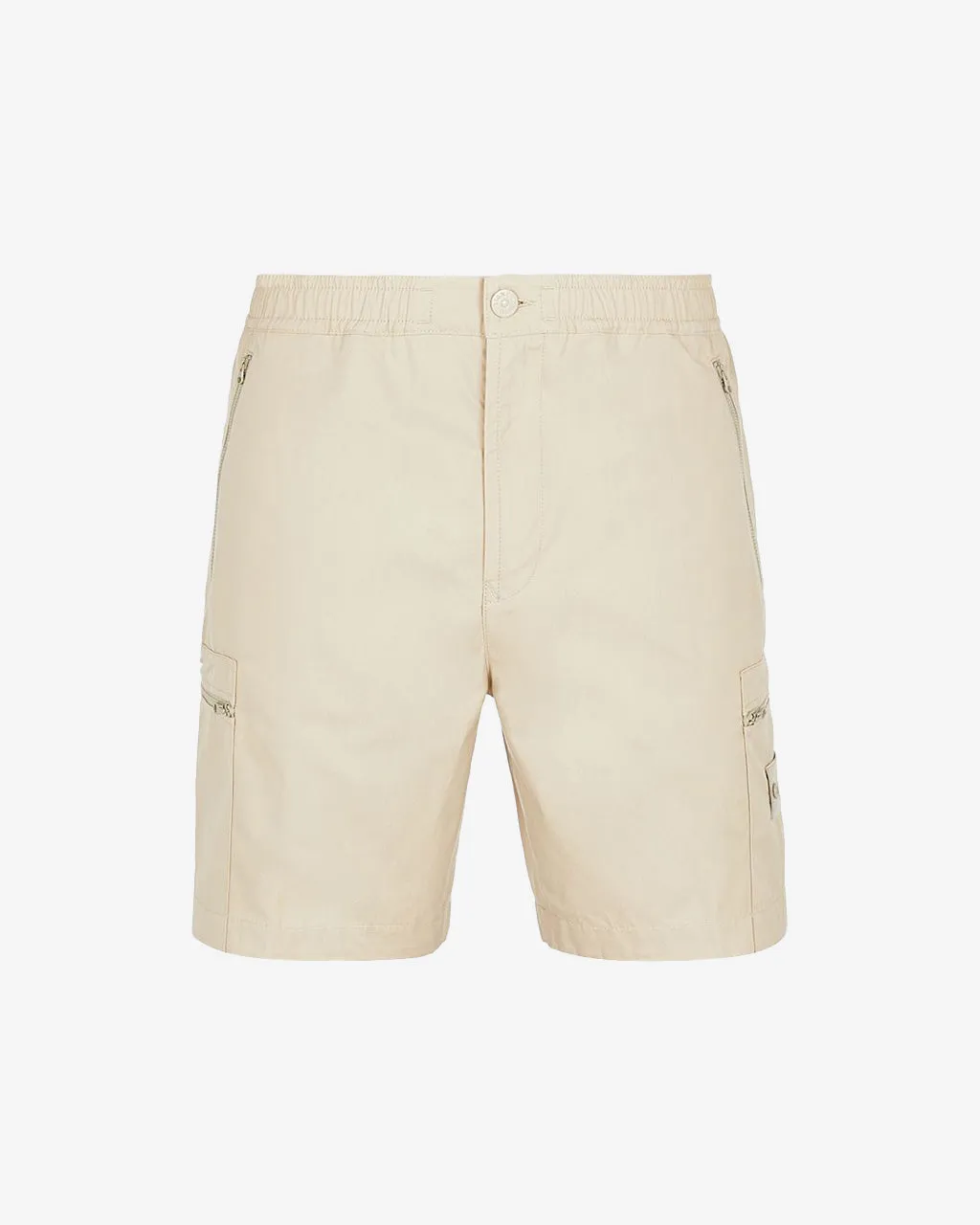 Ghost Piece Cargo Bermuda Shorts Beige