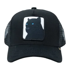 GOLD STAR HATS: Black Panther Trucker Hat GS238