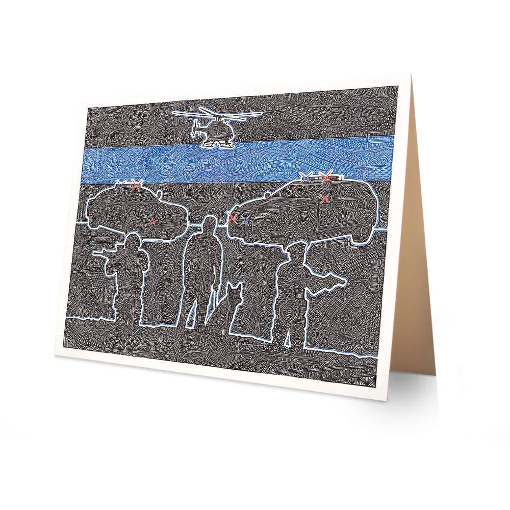 Greeting Card - The Thin Blue Line