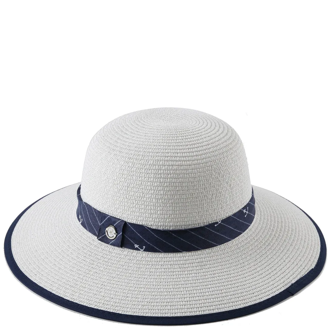 Hat Round Marigold White