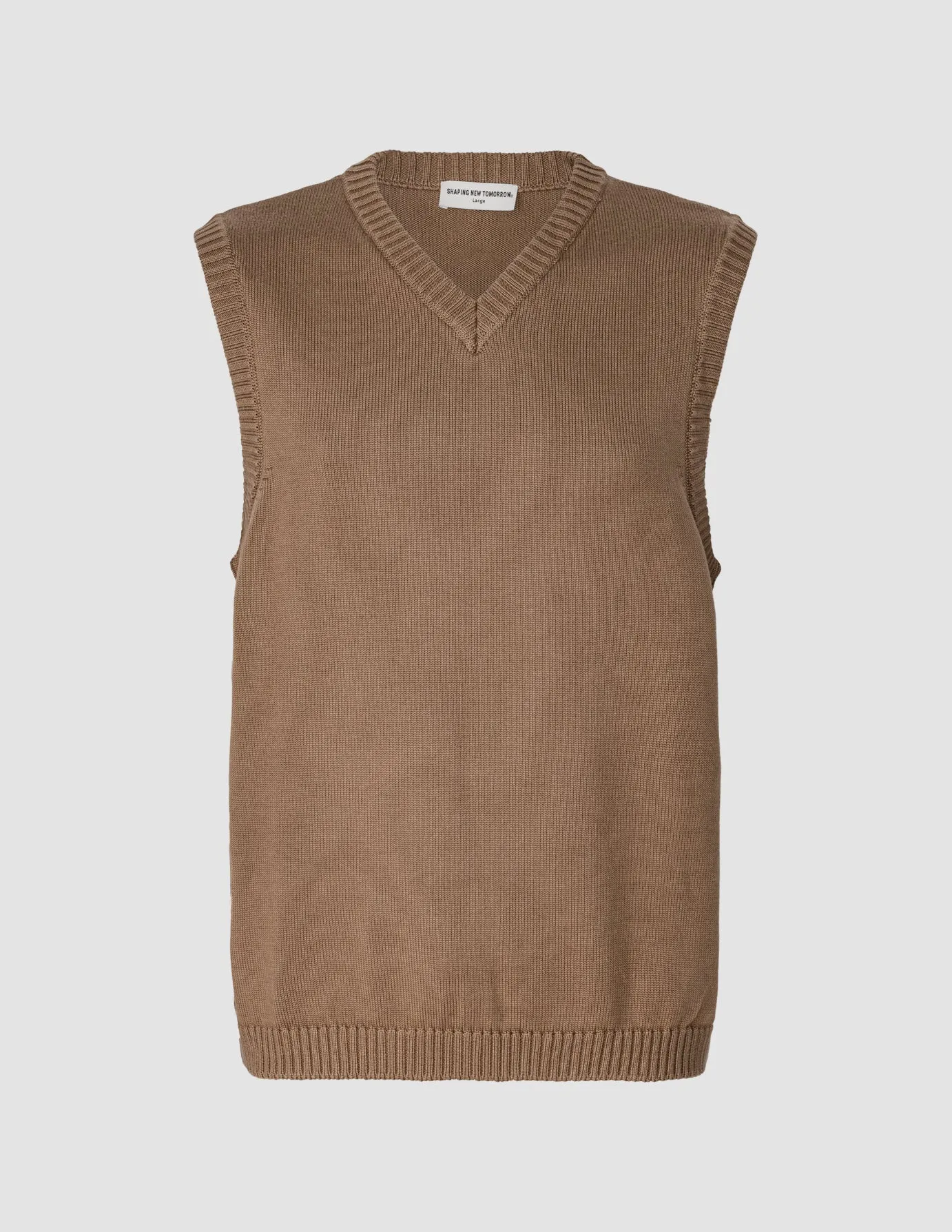 Heavy Knit Vest Mocha