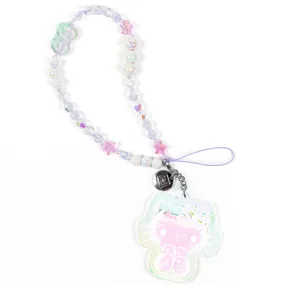 Hello Kitty 50th Anniversary Beaded Charm Mobile Phone Wrist Strap