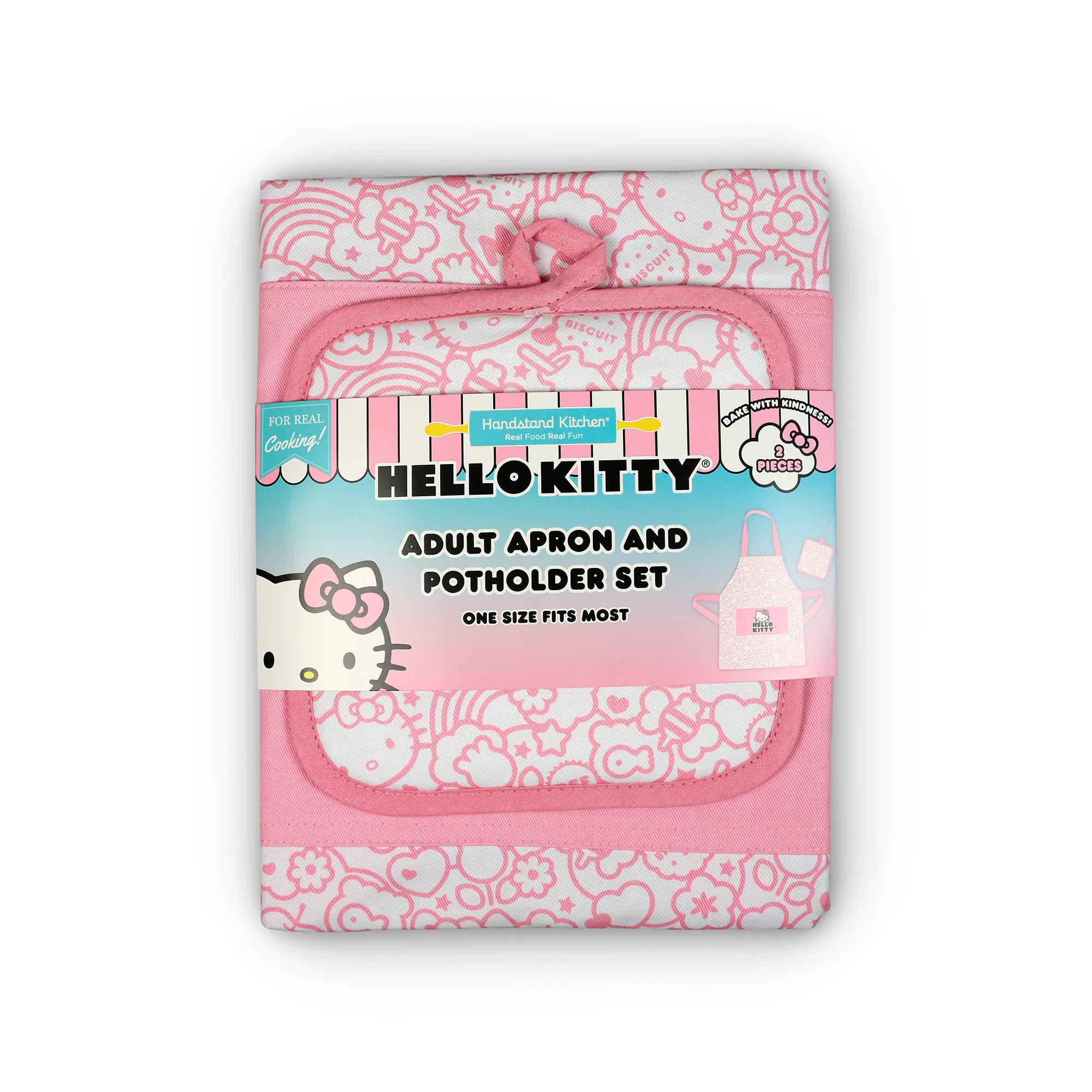 Hello Kitty Adult Apron and Potholder Set