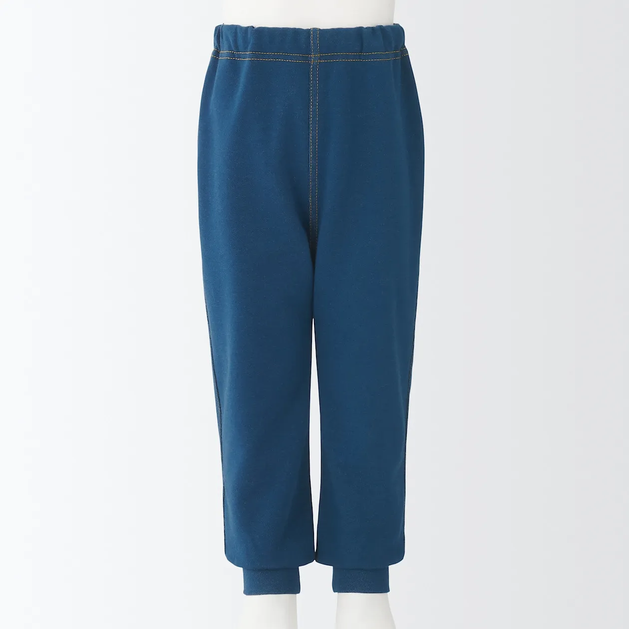 High Waisted Denim-Like Jogger Pants (1-4Y)