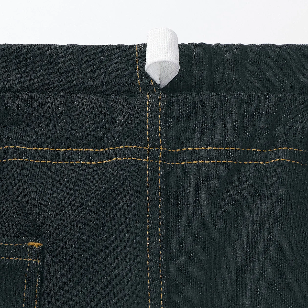 High Waisted Denim-Like Jogger Pants (1-4Y)