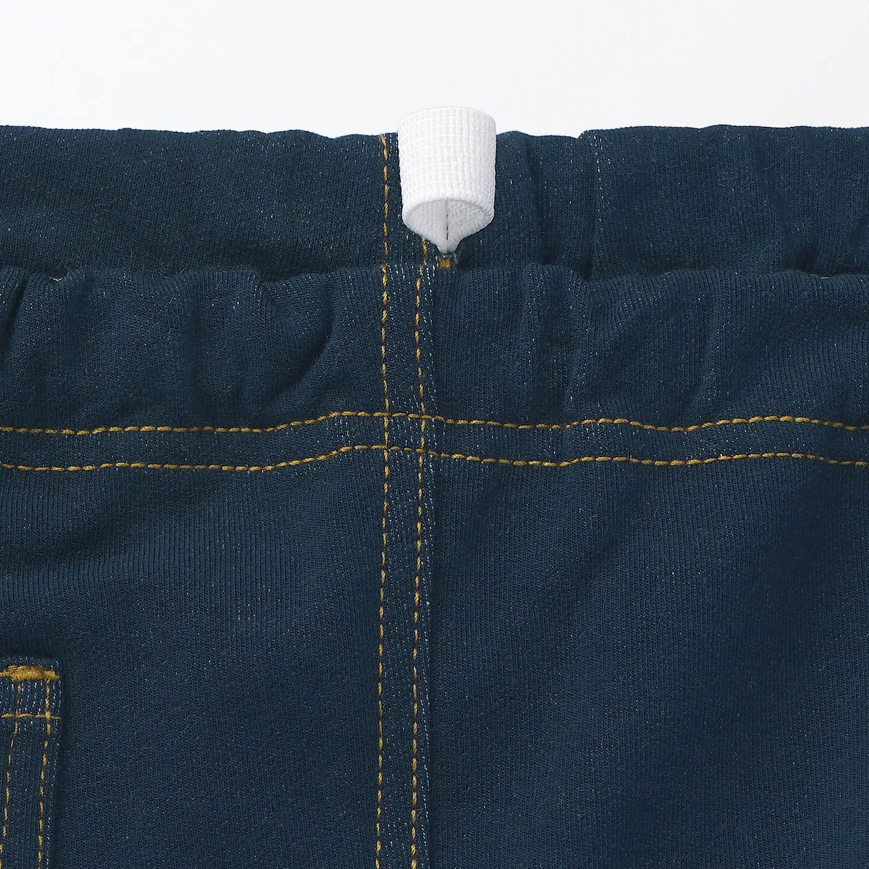 High Waisted Denim-Like Jogger Pants (1-4Y)