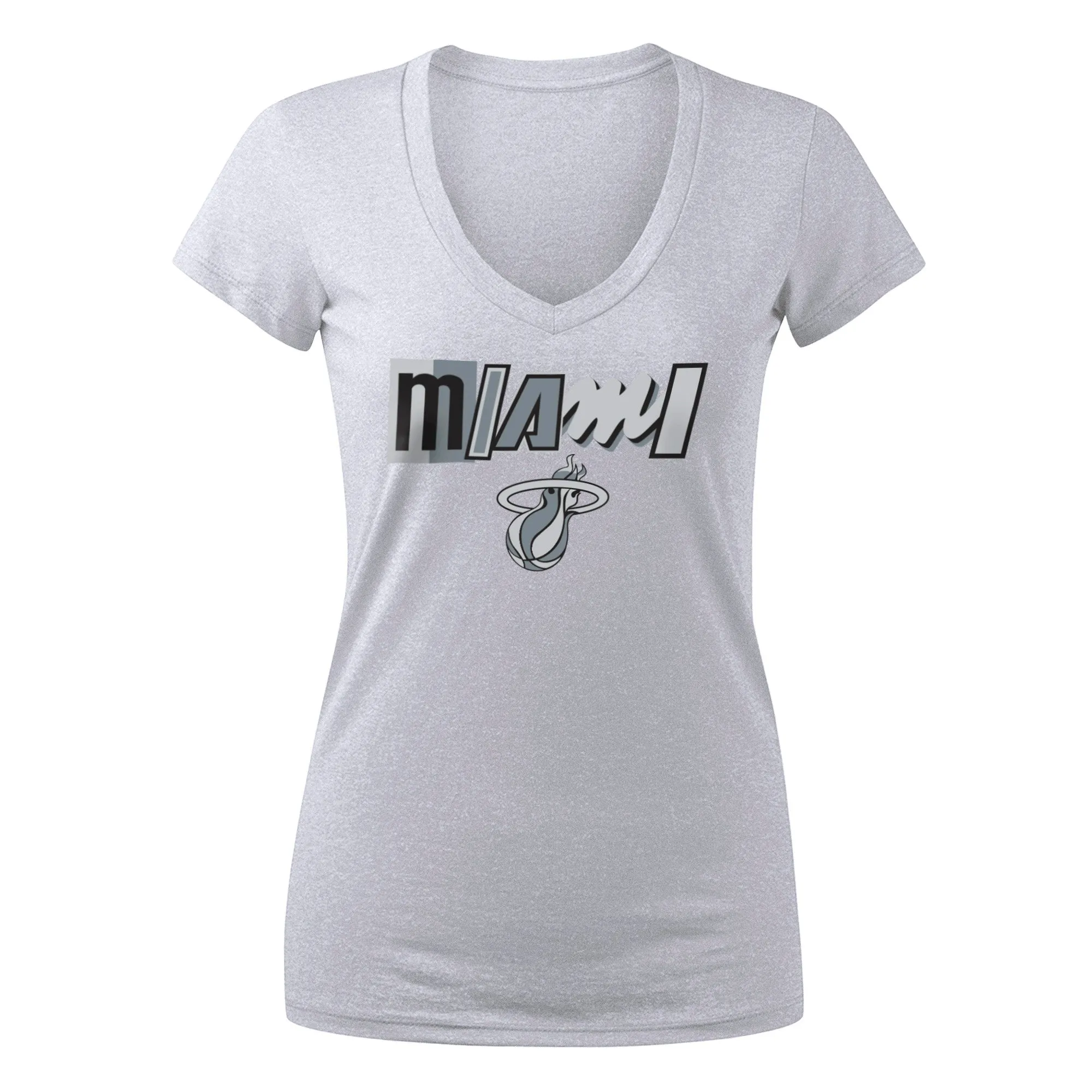 Jimmy Butler New Era Miami HEAT Mashup Name & Number Women's White Tee