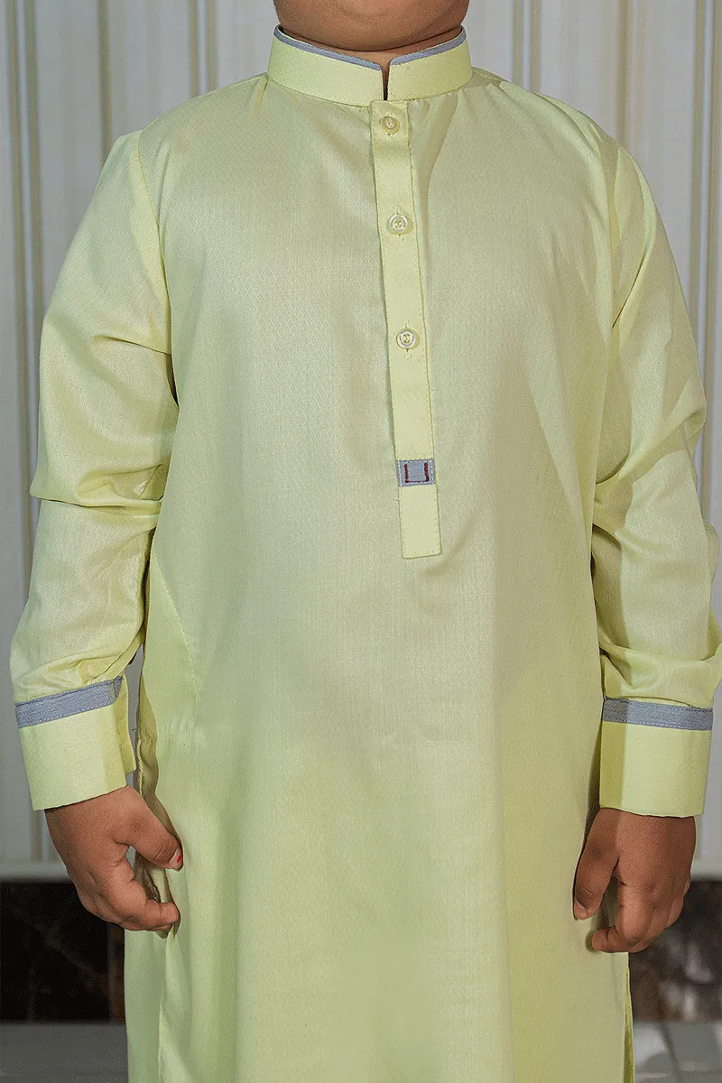 Kids Kameez Shalwar Lemon