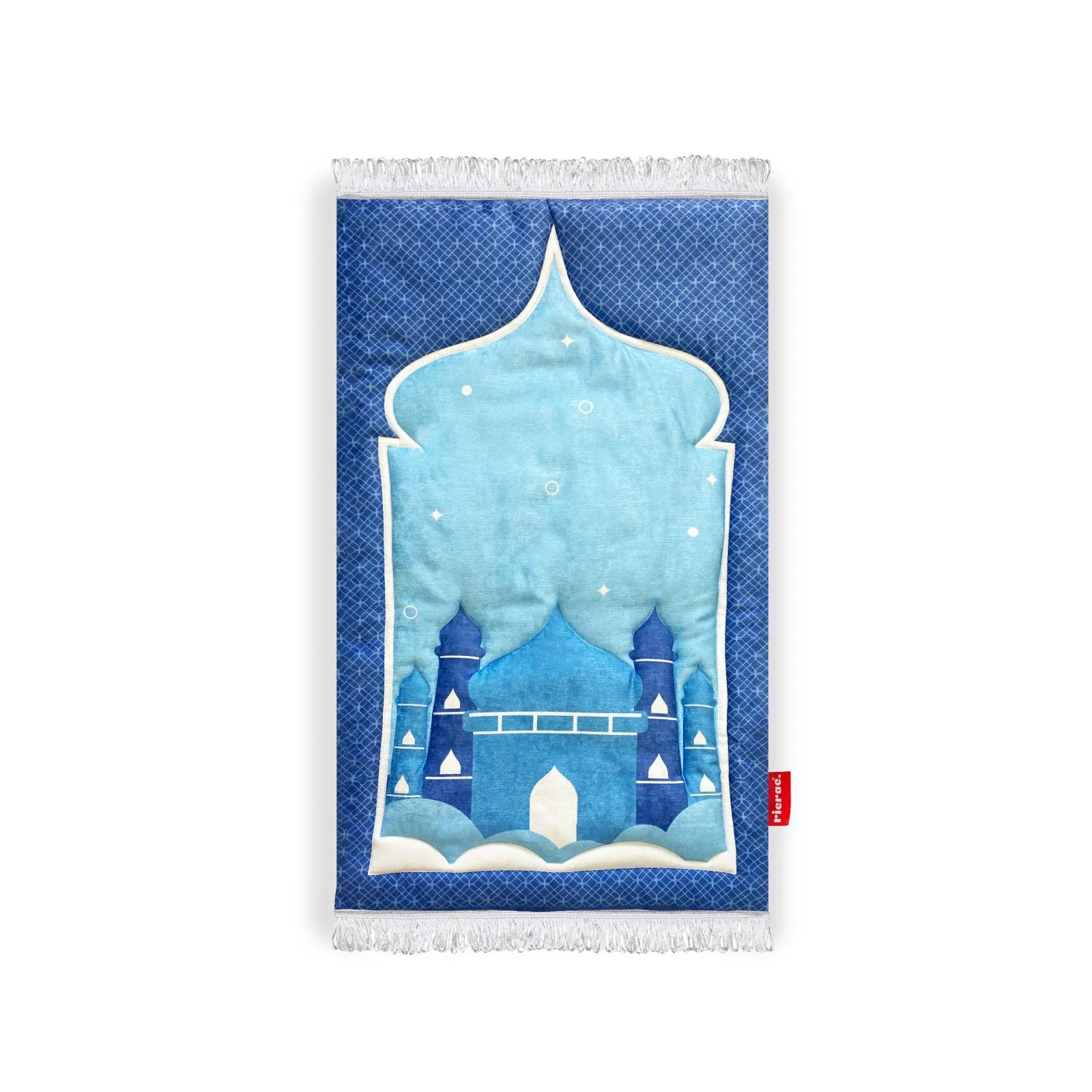 Kids Printed Fiber Padded Prayer Mat- Blue