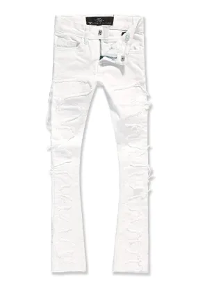 Kids Stacked Python Denim (Plaster)