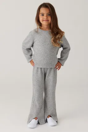 Kids Thermal Flare Legging - Heather