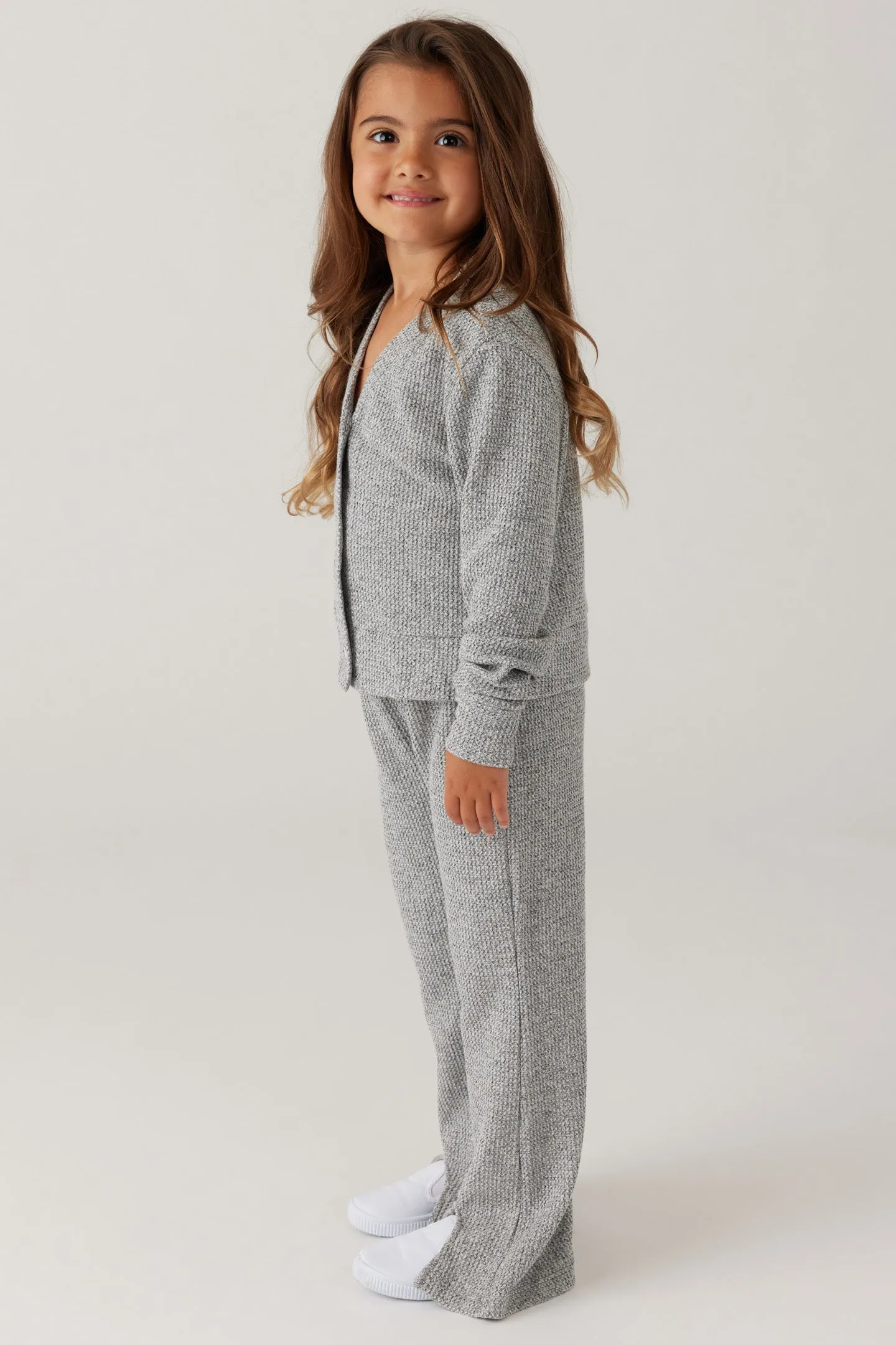 Kids Thermal Flare Legging - Heather