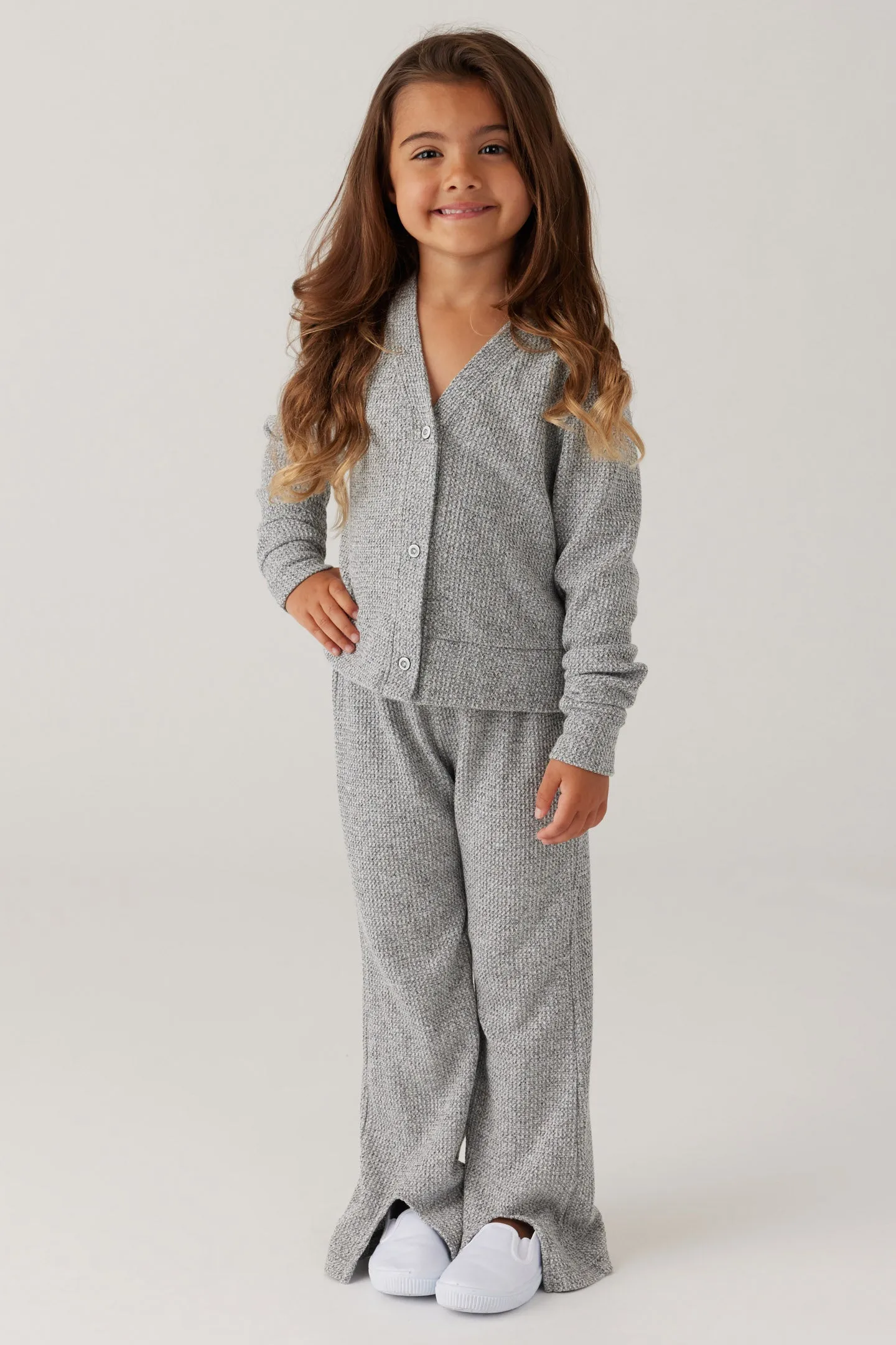 Kids Thermal Flare Legging - Heather