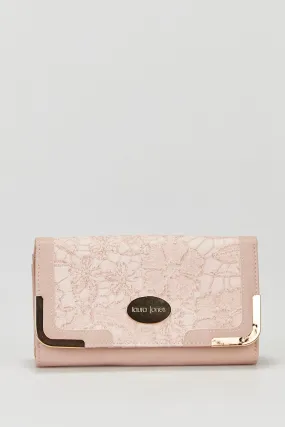 Lace Look Large Wallet