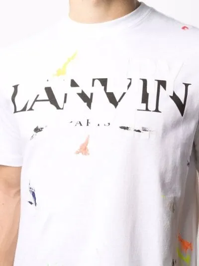 Lanvin x Gallery Dept. paint splatter T-shirt white