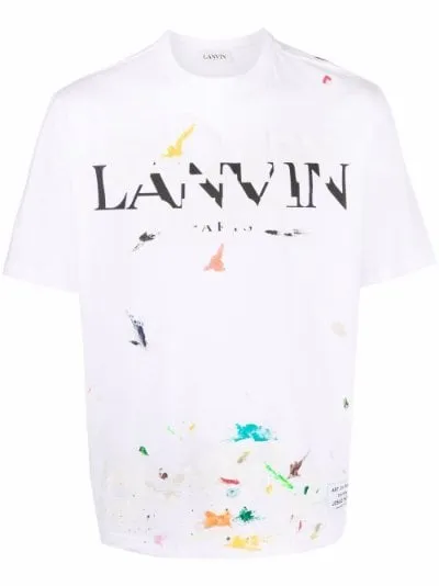 Lanvin x Gallery Dept. paint splatter T-shirt white