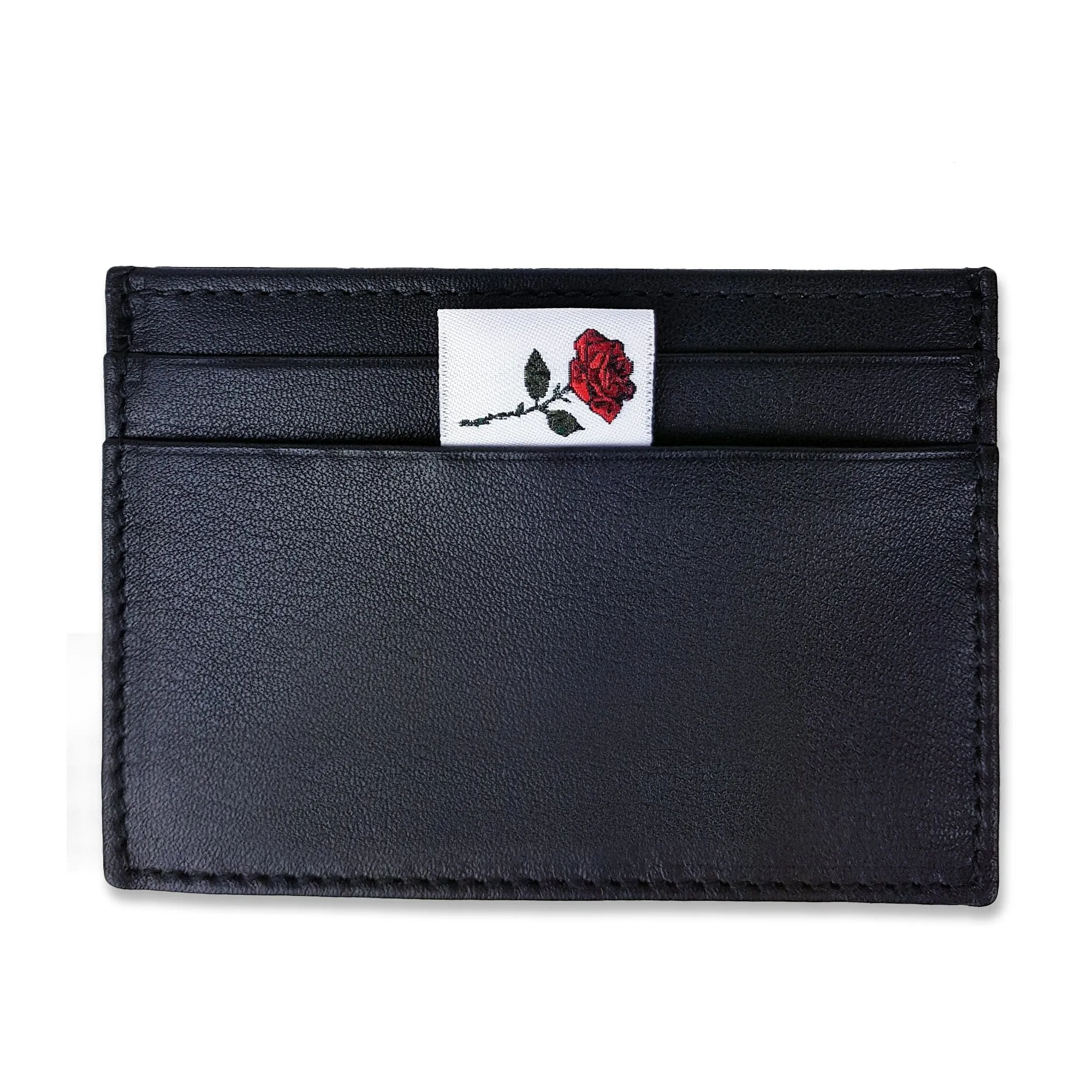 LEATHER CARD HOLDER - BLACK