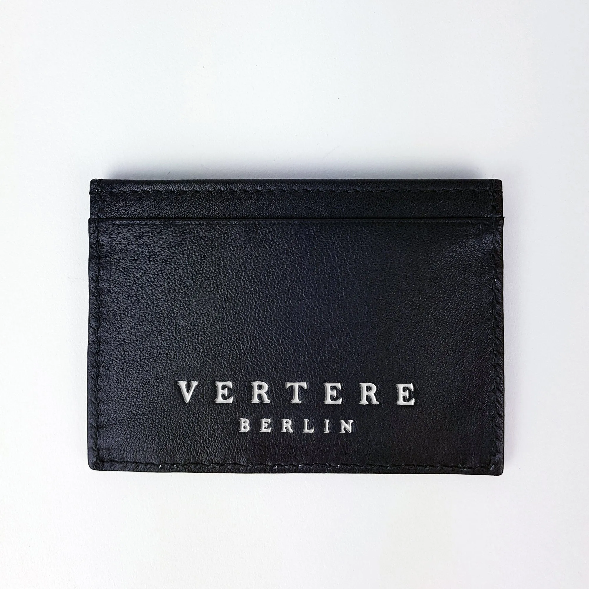 LEATHER CARD HOLDER - BLACK