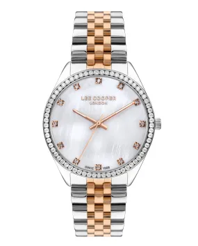 Lee Cooper LC07831.520 Women's Super Metal Silver/Rose Gold Watch