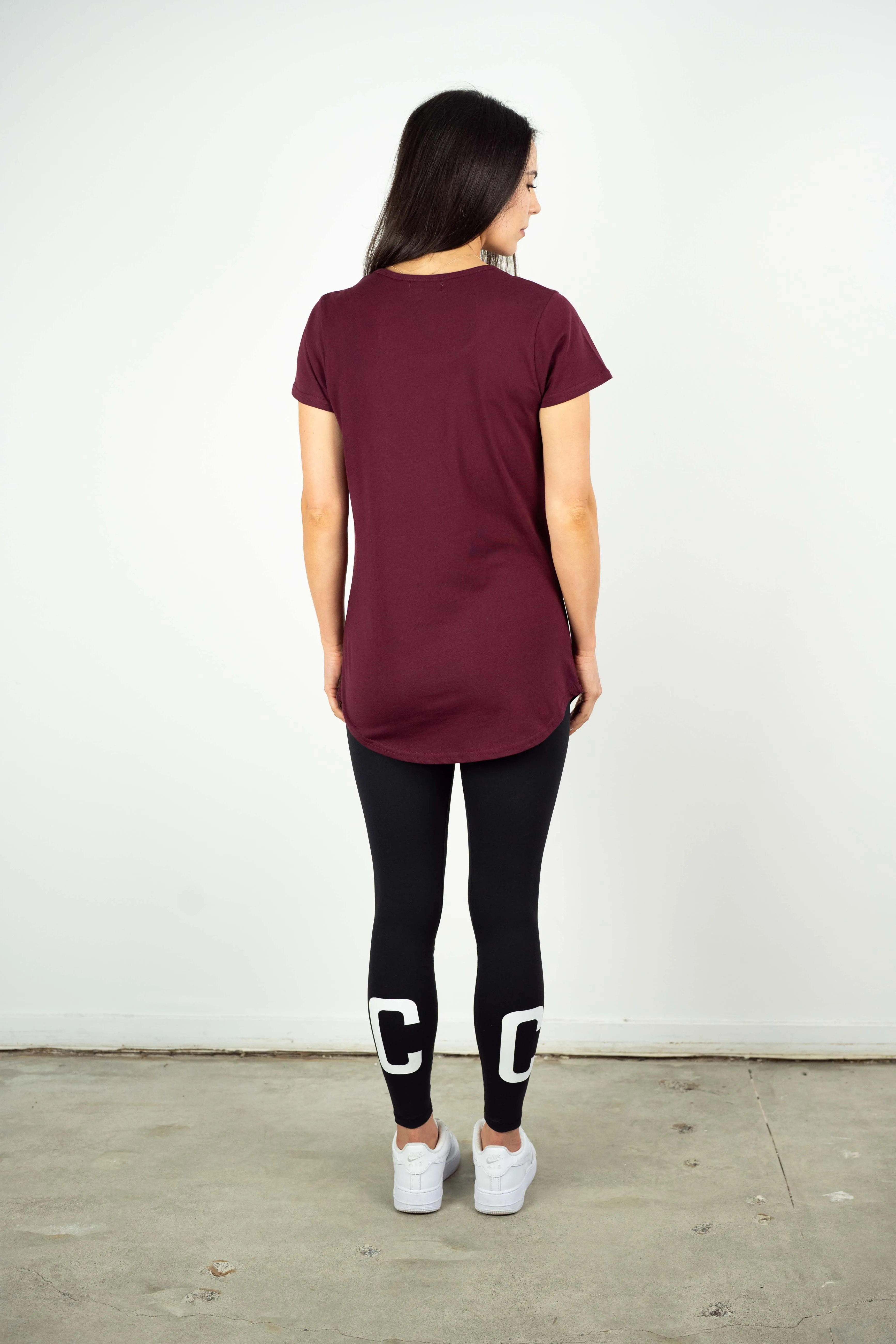 LEILANI TEE BURGUNDY