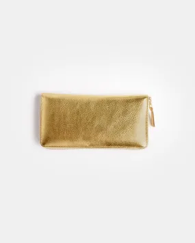 Long Gold Line Wallet in Gold