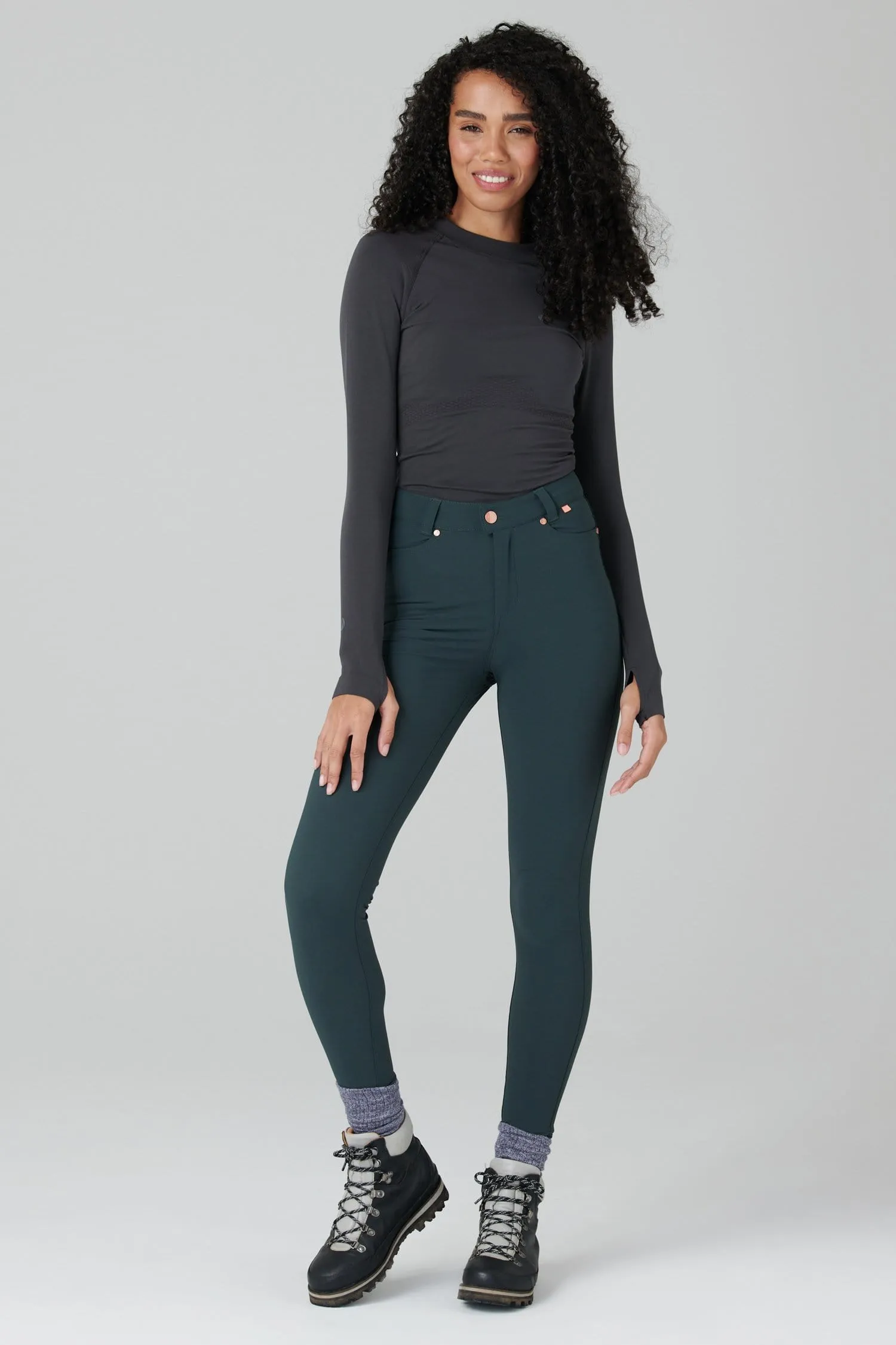 MAX Stretch Skinny Outdoor Pants - Forest Green