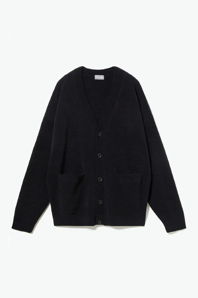 【MEN】nestwell TEAK  - V NECK COMFORT CARDIGAN -