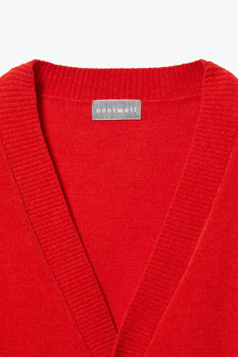 【MEN】nestwell TEAK  - V NECK COMFORT CARDIGAN -