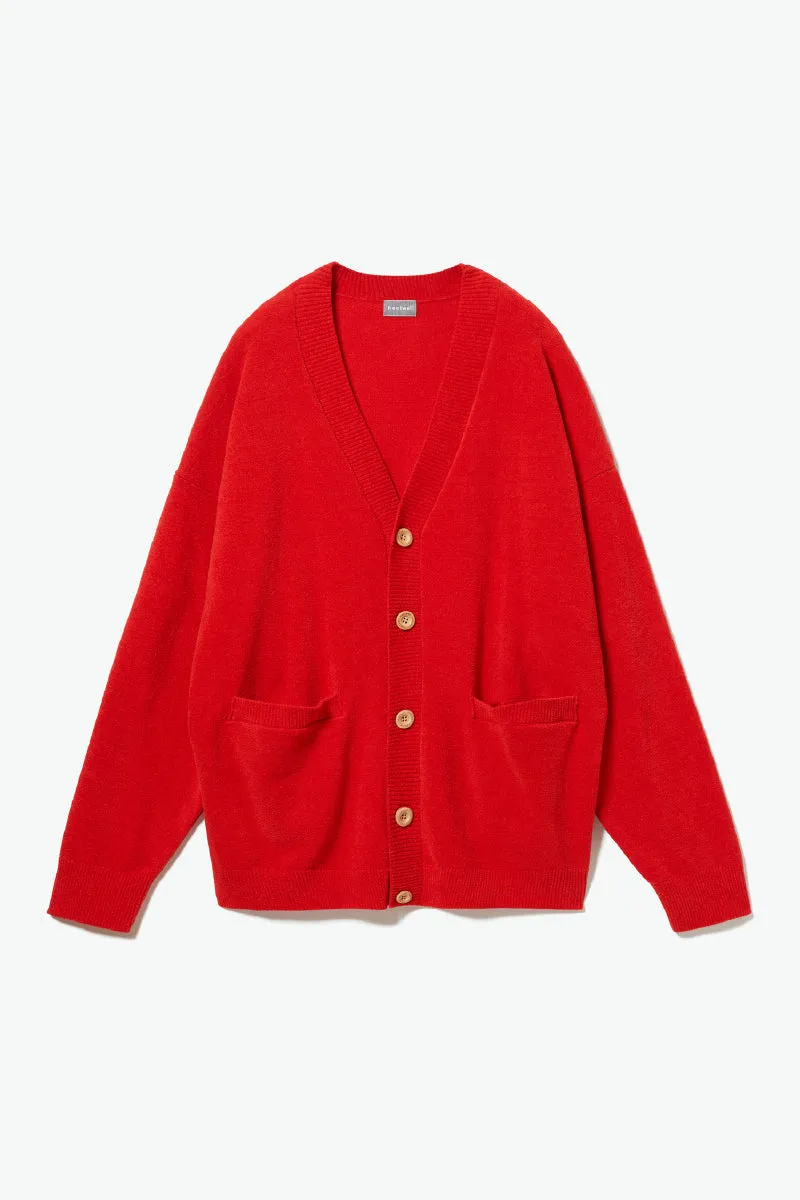 【MEN】nestwell TEAK  - V NECK COMFORT CARDIGAN -