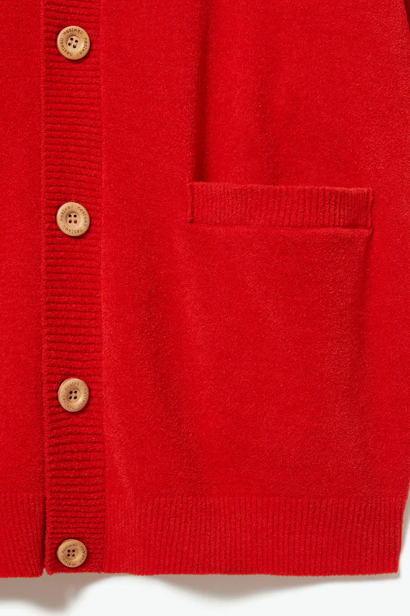 【MEN】nestwell TEAK  - V NECK COMFORT CARDIGAN -