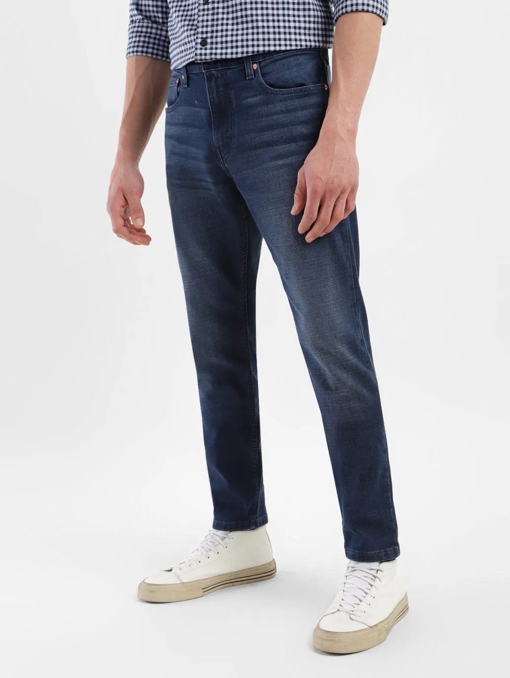 Men's 512 Dark Blue Slim Tapered Fit Jeans