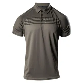 Men's Chest Stripe Polo - Dark Olive