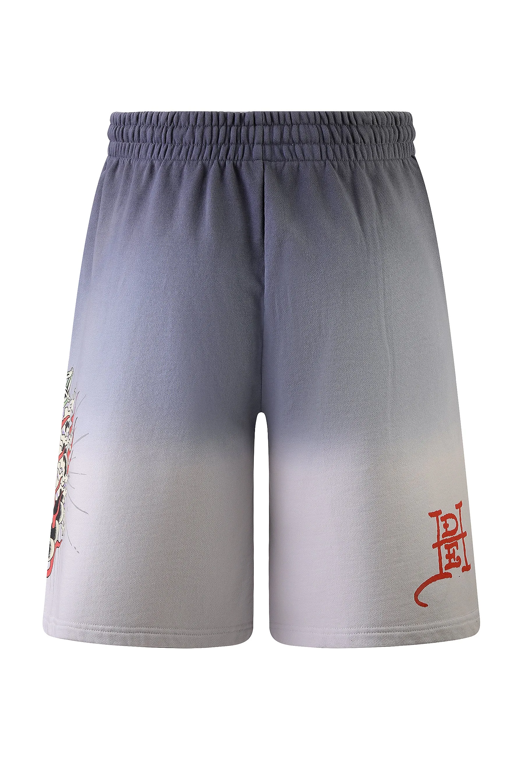 Mens Death Fighter Sweat Shorts - Black/Grey