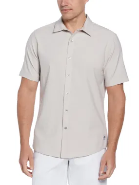 Men's Eco Woven Coatfront Golf Shirt