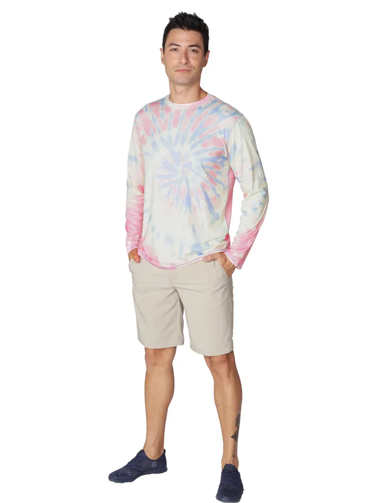 Men's Printed Long Sleeve Ultra Light Weight Sun Shirts