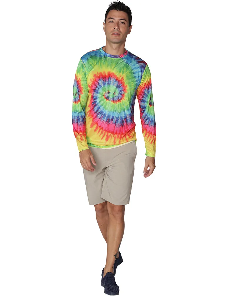 Men's Printed Long Sleeve Ultra Light Weight Sun Shirts