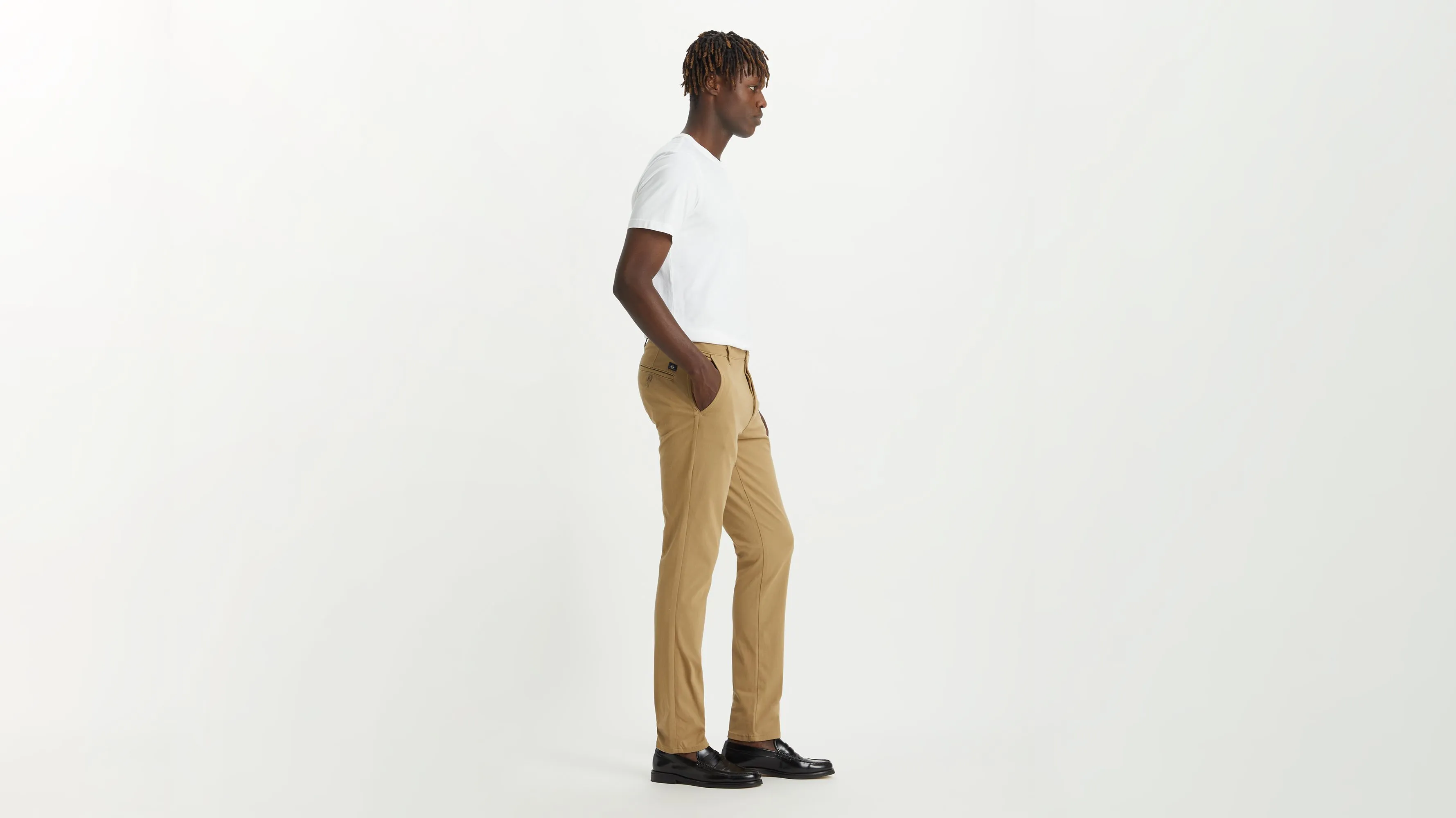 Men's Skinny Fit Supreme Flex Alpha Khaki Pants