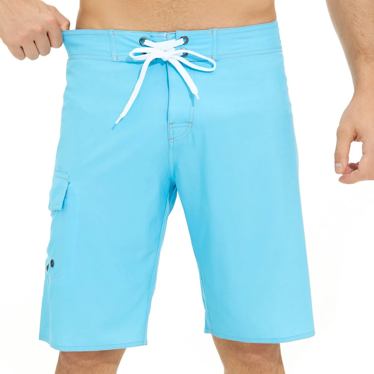 Men's Swim Trunks Stripe Print Shorts Drawstring Swim Summer Beach Shorts | 1053