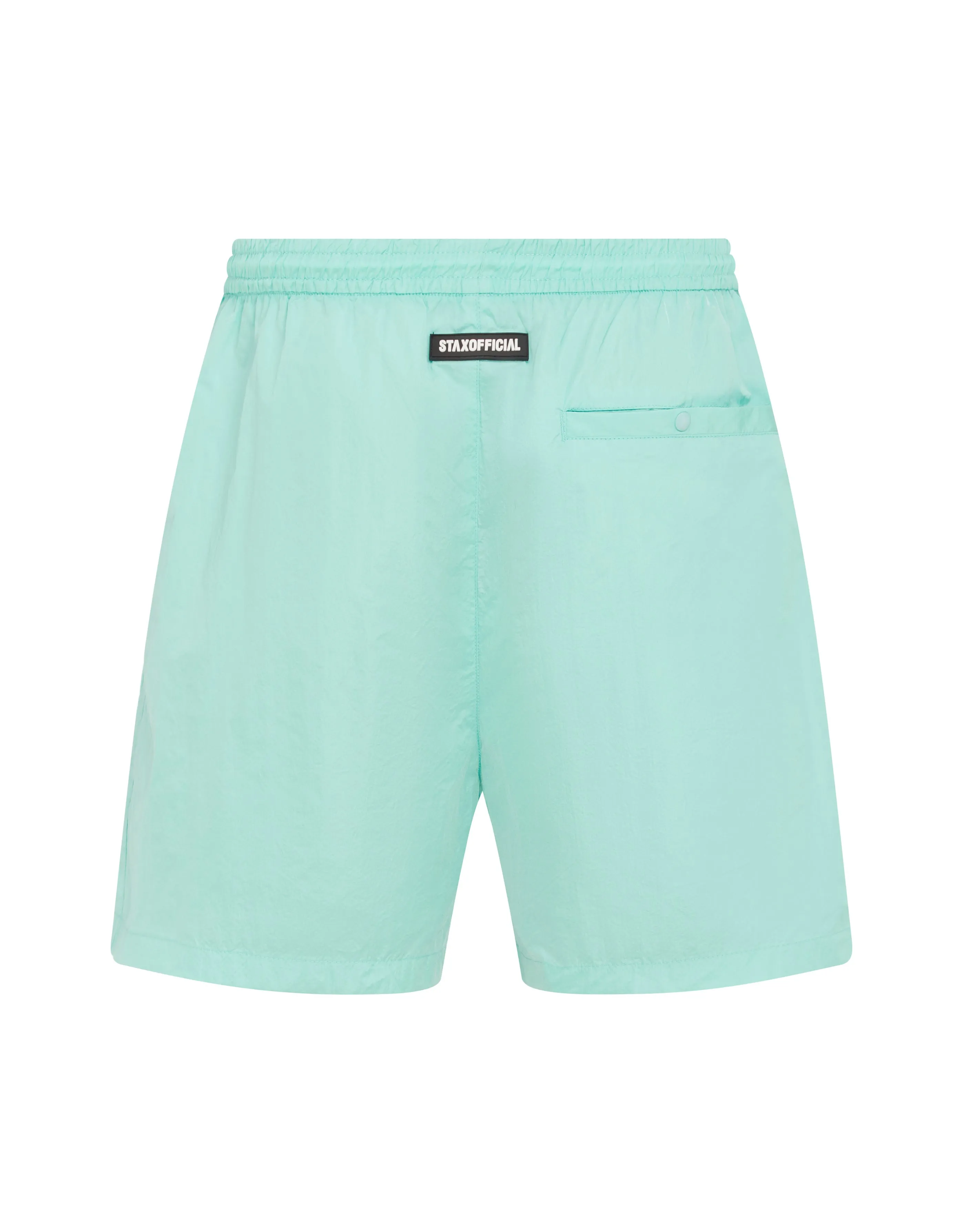 Mens Triple S Nylon Shorts - Aqua