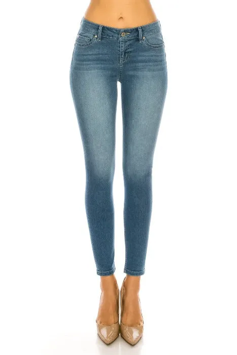 Mid-Rise Push-Up Skinny Jeans - EP3129