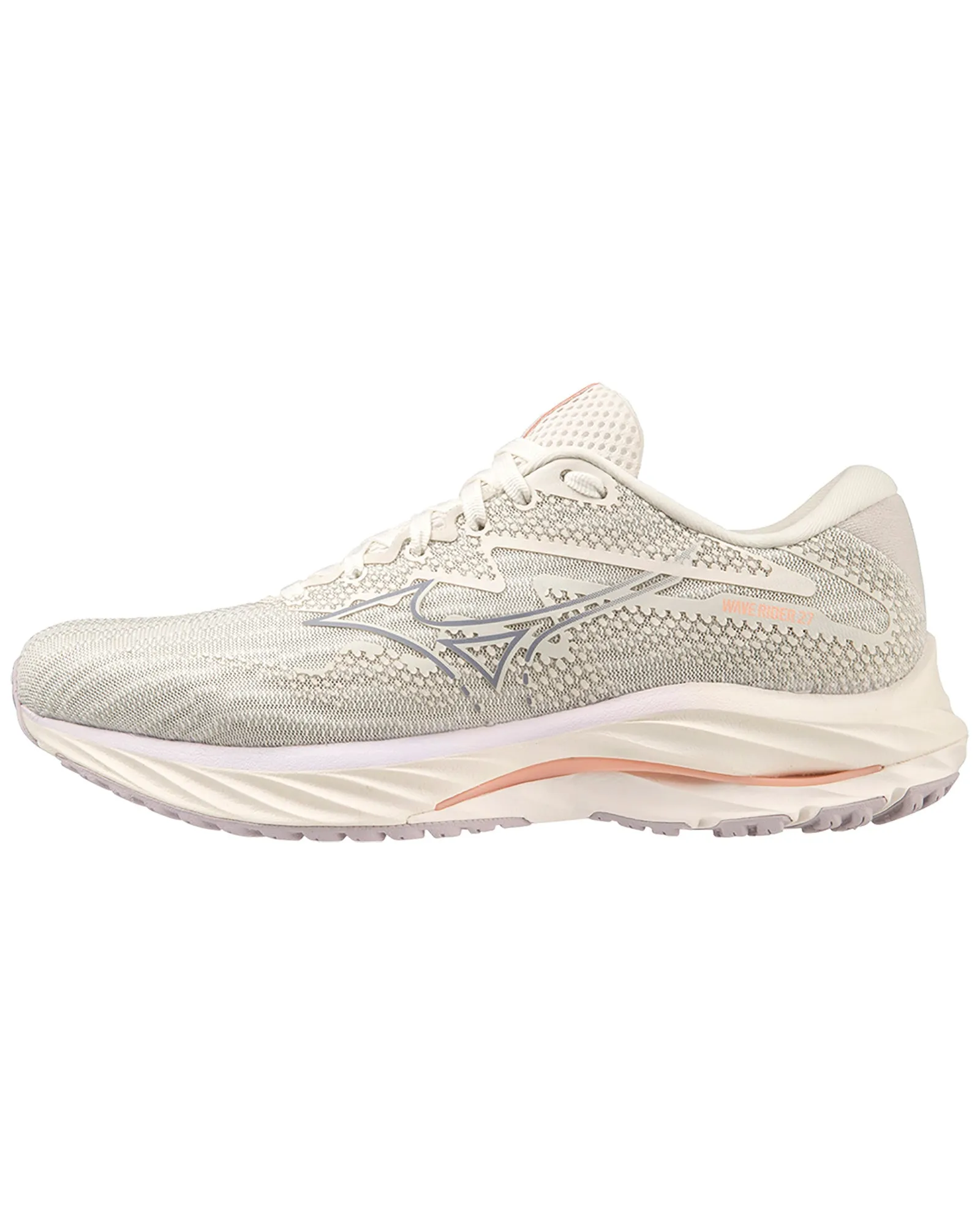 MIZUNO WAVE RIDER 27 (W) Snow White Silver Bullet Thistle