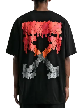 OFF-WHITE RED MARKER OVER T-SHIRT BLACK