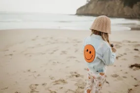 Orange Smile Denim Jacket