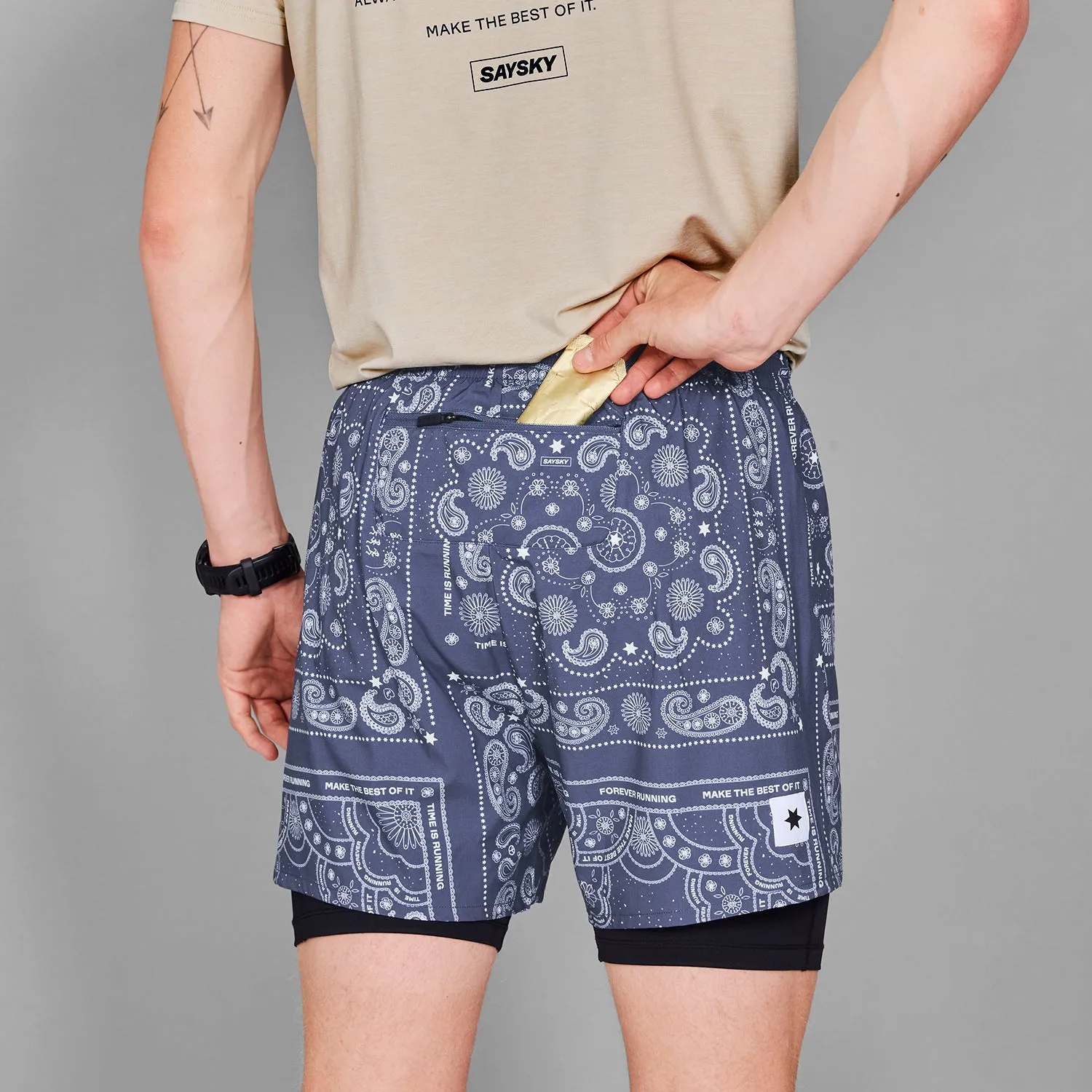 Paisley 2 In 1 Pace Shorts 5''