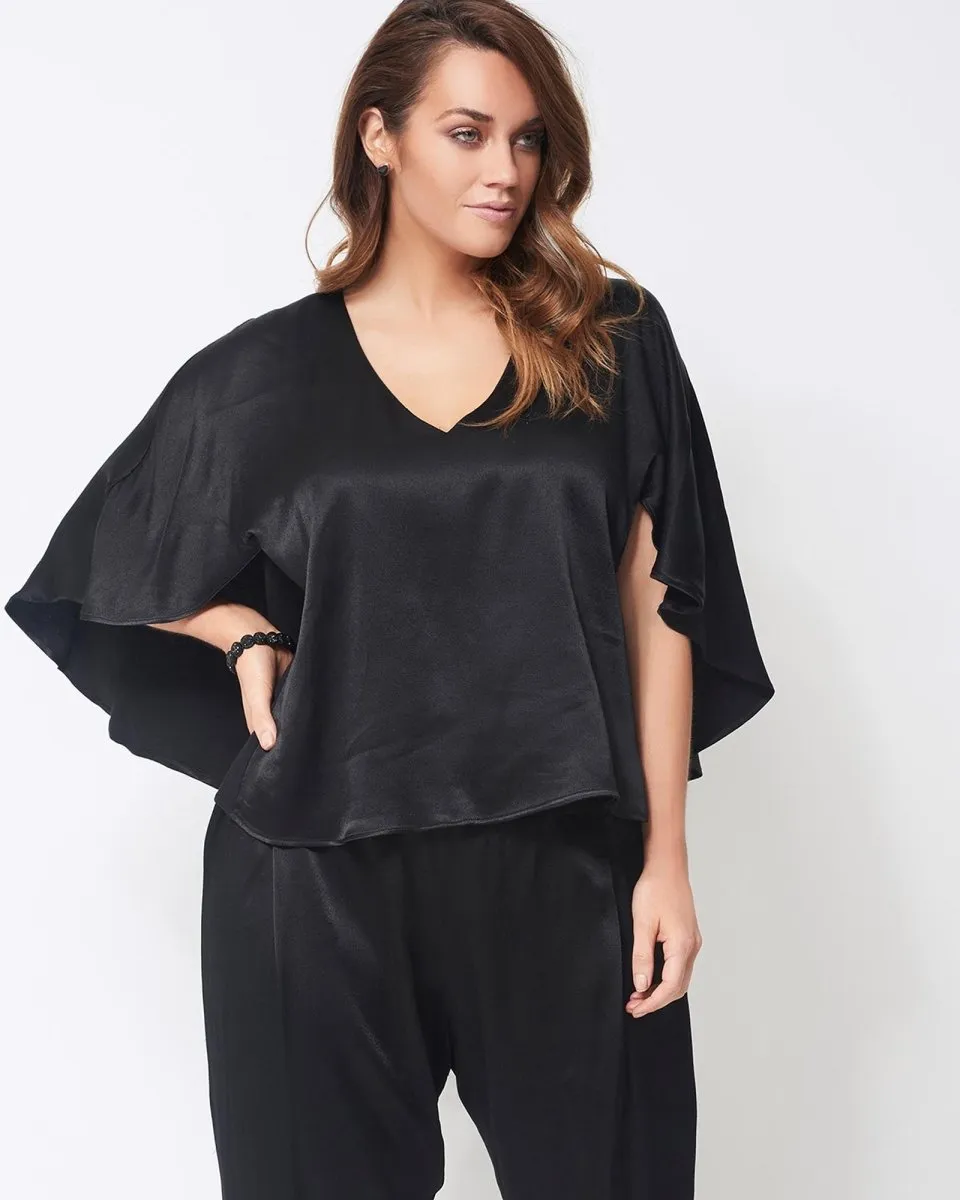 Panama Blouse Black