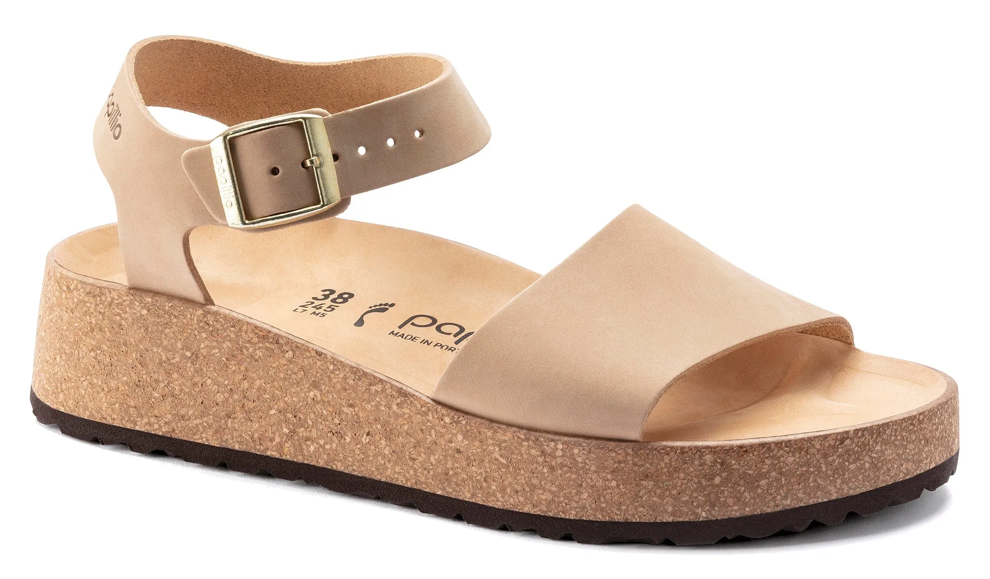 Papillio Glenda Nubuck Leather Sandcastle