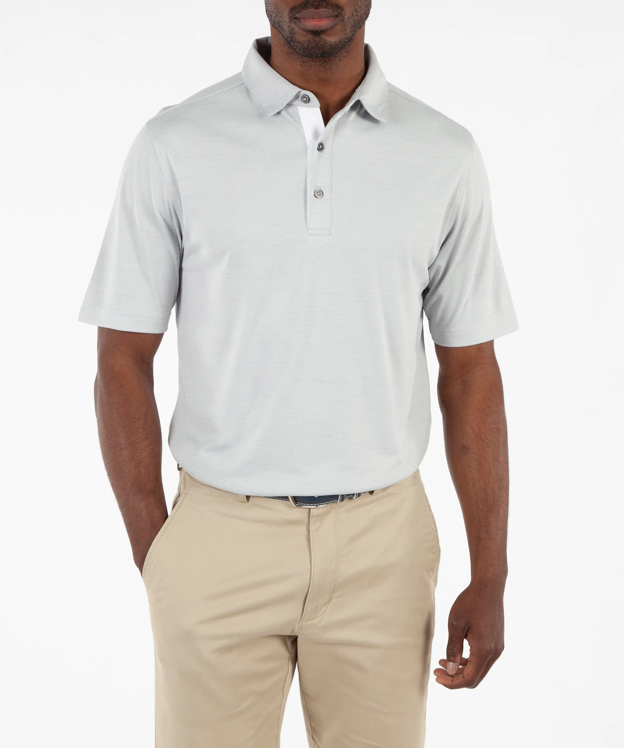 Performance Space Dyed Short Sleeve Polo Shirt