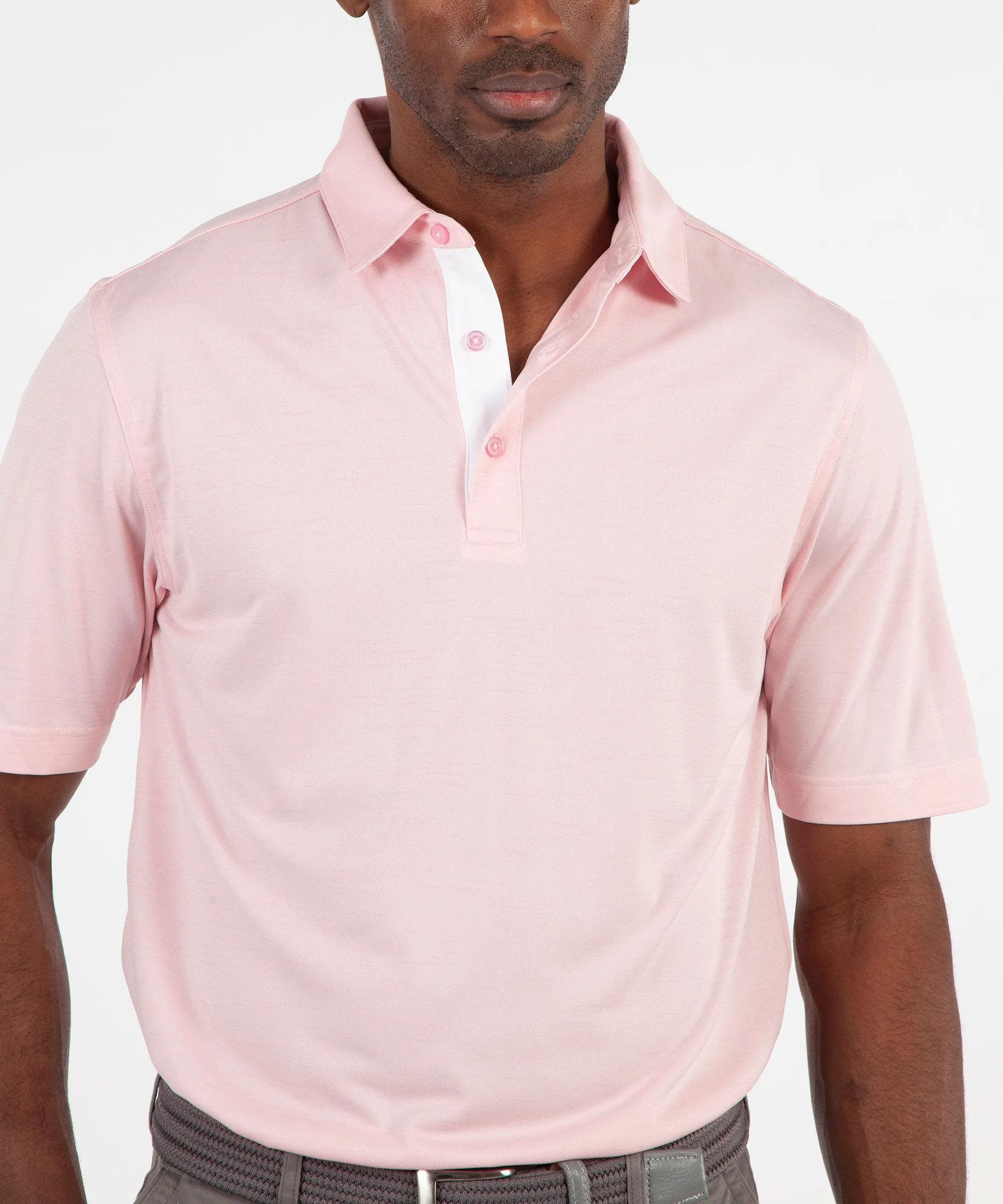 Performance Space Dyed Short Sleeve Polo Shirt