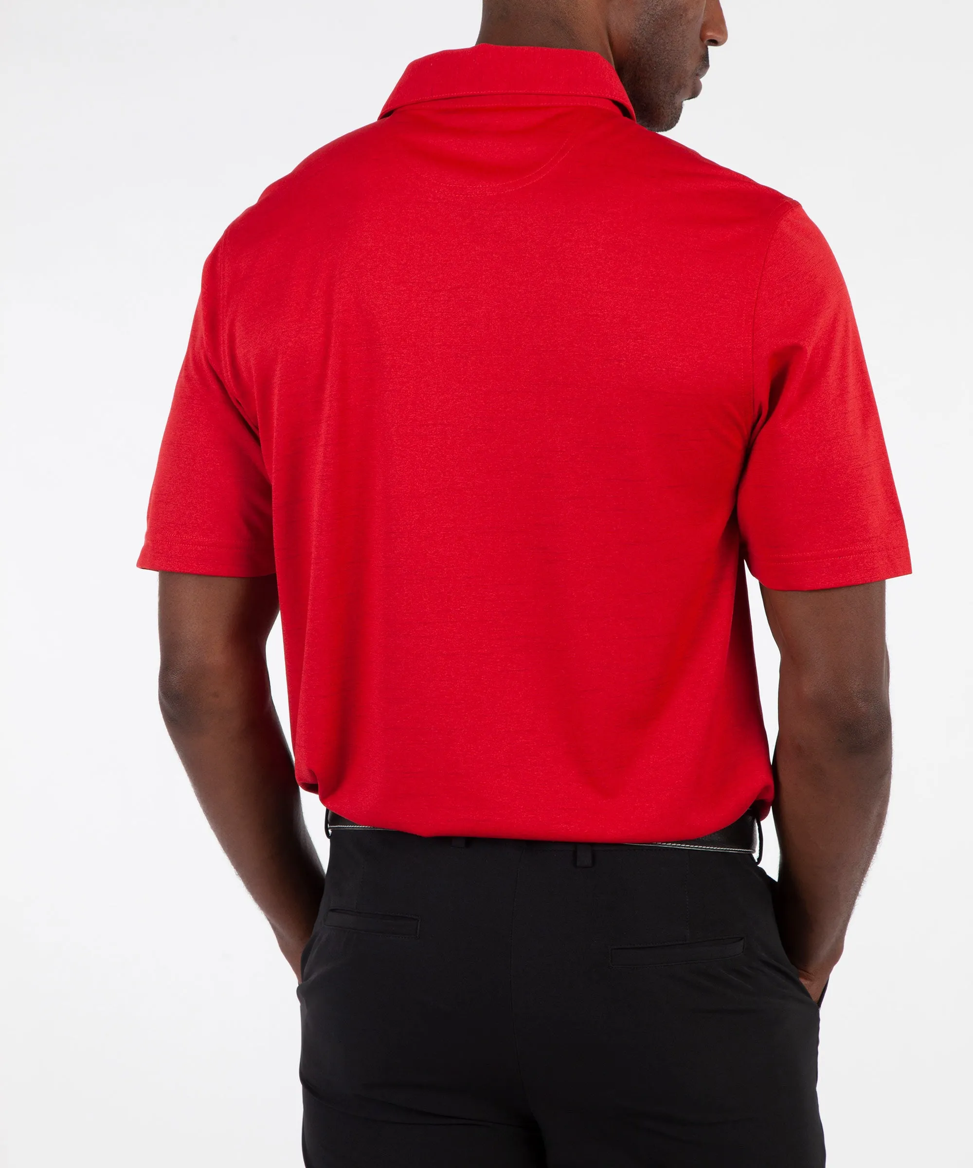 Performance Space Dyed Short Sleeve Polo Shirt