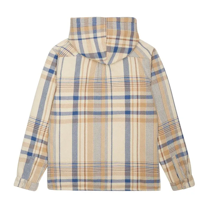 Plaid Flannel Shacket - Biscotti